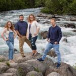 Dotty-family-3005 family standing by the river