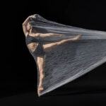 Lexie O'Neal-2947 girl doing a dance pose while wrapped in transparent fabric